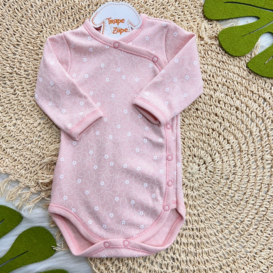 Body Kimono Manga Longa - Florzinha - Rosê